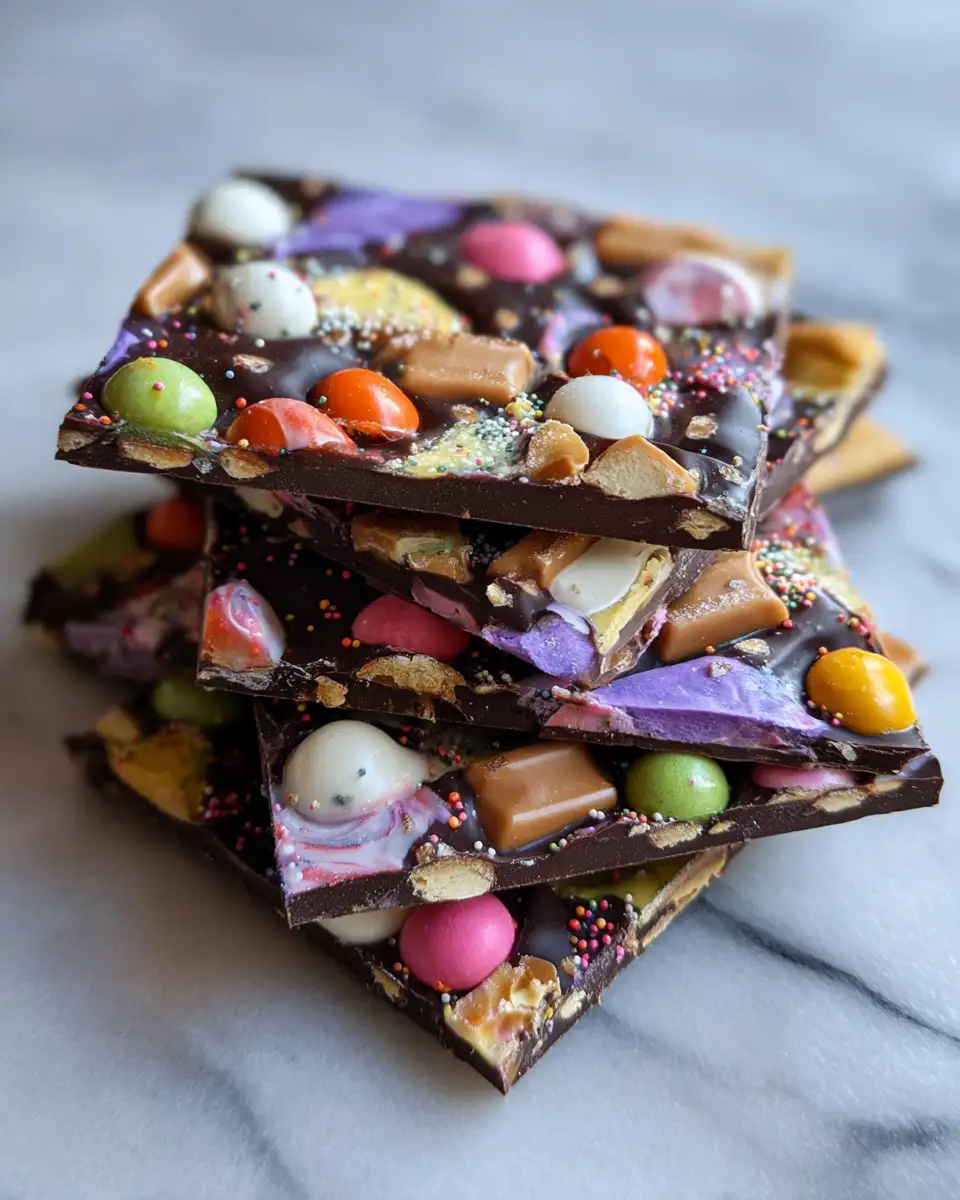 Spooktacular Halloween Candy Bark: A Sweet Treat to Die For - Featured Image