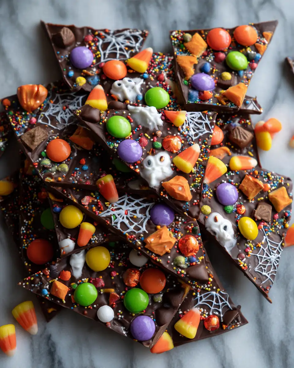 Final dish - Spooktacular Halloween Candy Bark: A Sweet Treat to Die For