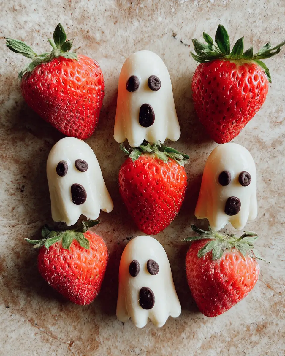 Ingredients for Spook-tacular Halloween Ghost Strawberries for Your Creepy Celebrations