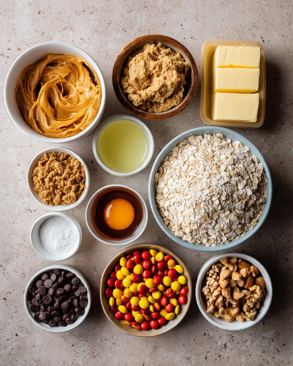 Ingredients for Spooktacular Halloween Monster Cookies to Delight Your Taste Buds