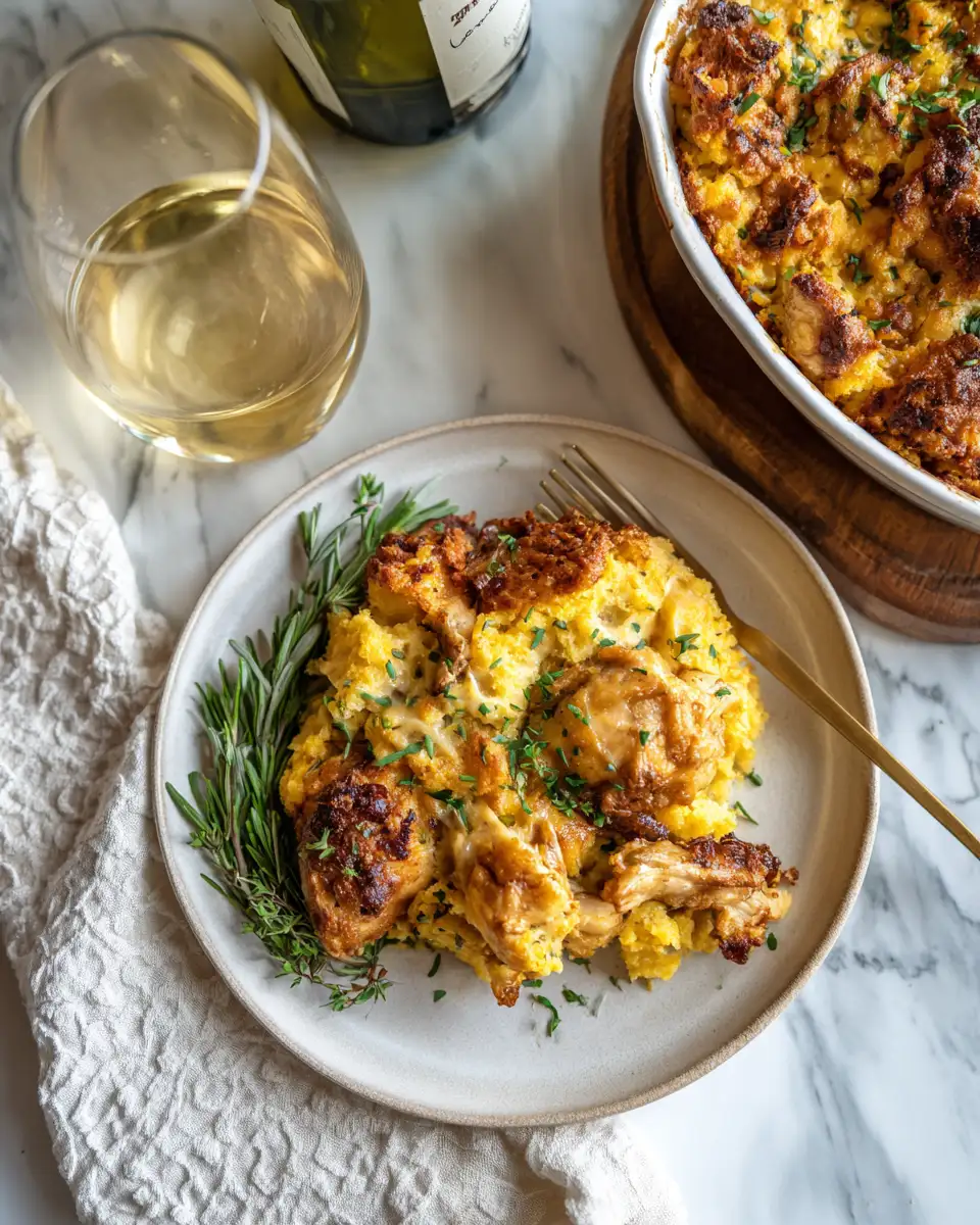 Heavenly Honey Butter Chicken Cornbread Casserole: A Comfort Food Dream - Featured Image