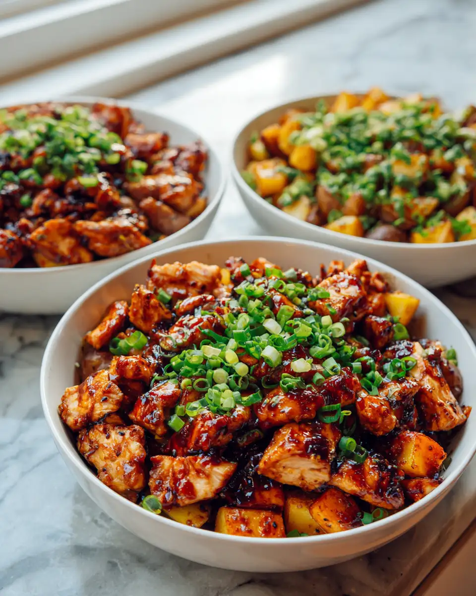 Sweet & Savory Perfection: Honey Garlic Chicken Potato Bowls - Featured Image