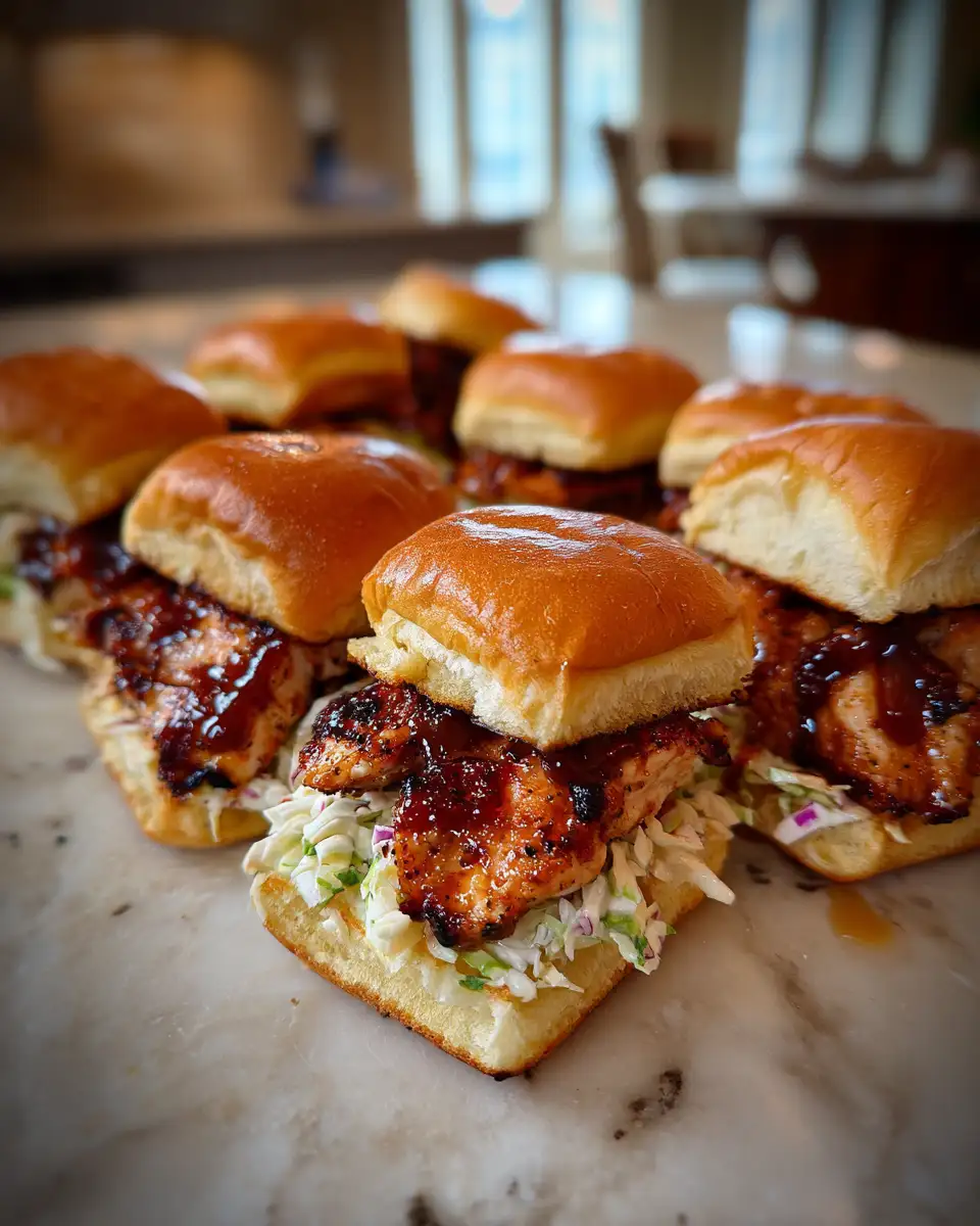 Ingredients for Sizzling Hot Honey BBQ Chicken Sliders Delight