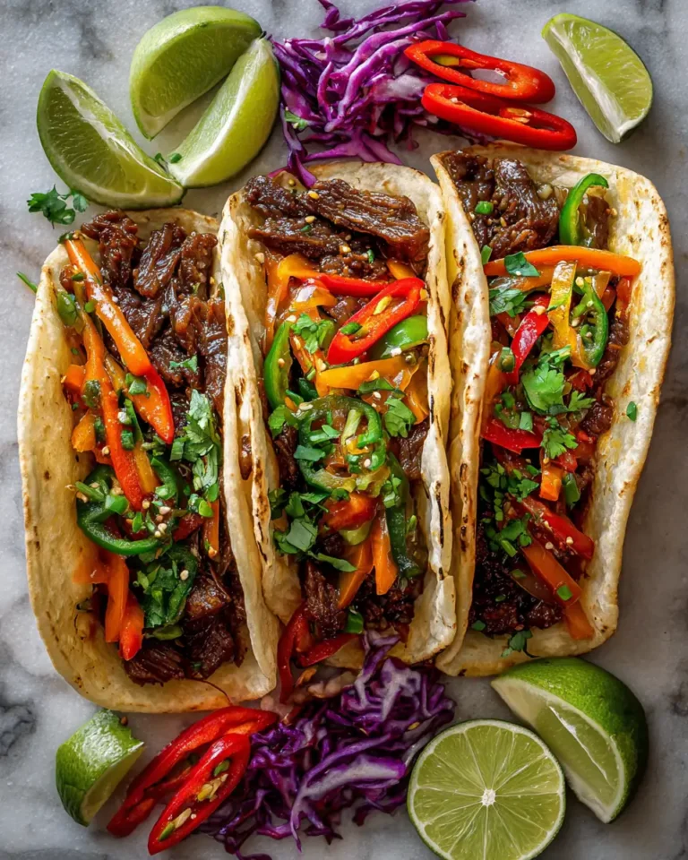 Sizzling Hot Honey Garlic Beef Tacos: A Flavor Explosion - Featured Image