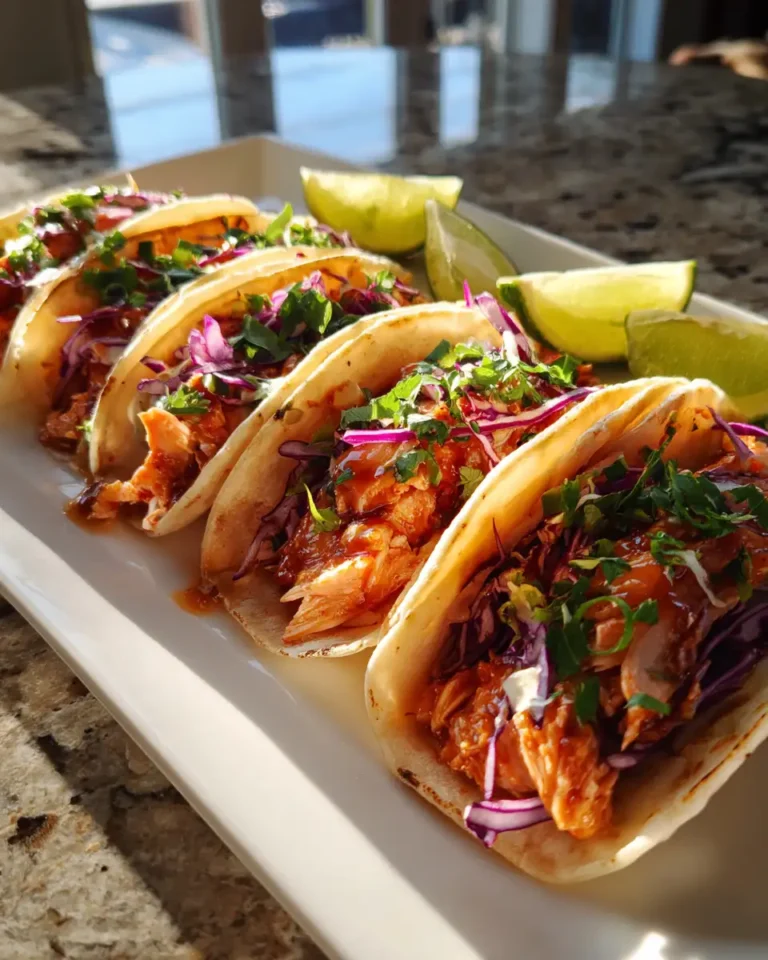 Sizzling Hot Honey Garlic Salmon Tacos: A Flavor Explosion - Featured Image