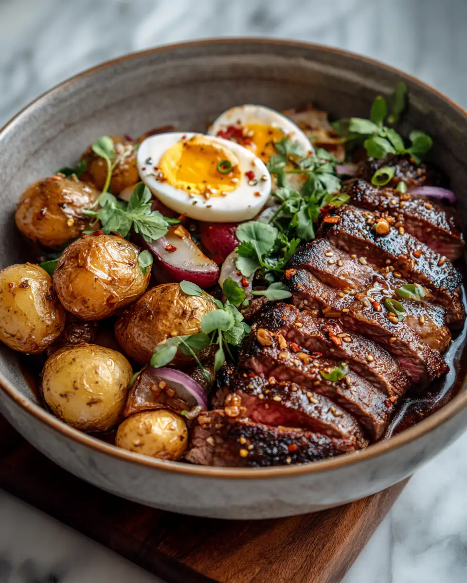 Sizzle and Spice: Hot Honey Steak Potato Bowls That Wow - Featured Image