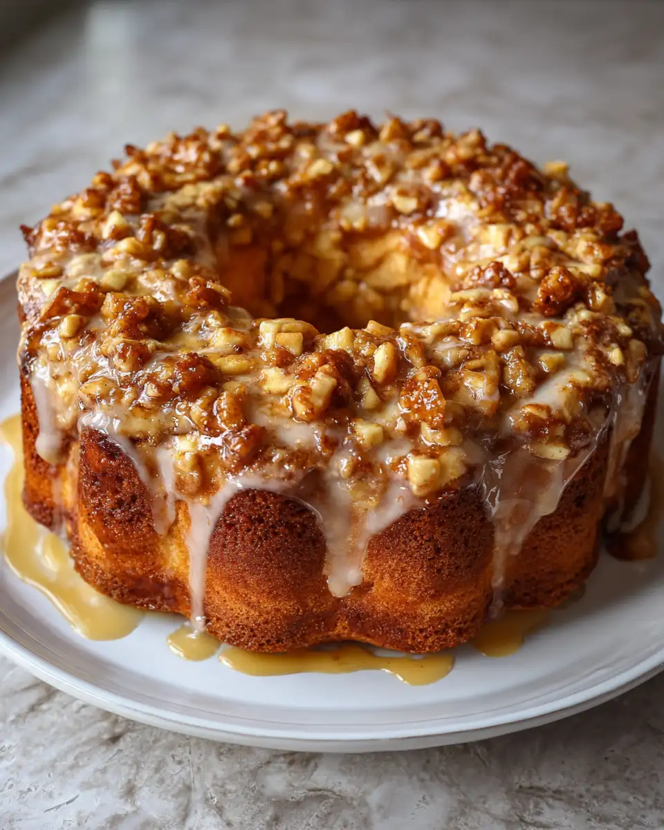 Decadent Delight: Maple Cinnamon Apple Fritter Cake to Sweeten Your Day - Featured Image