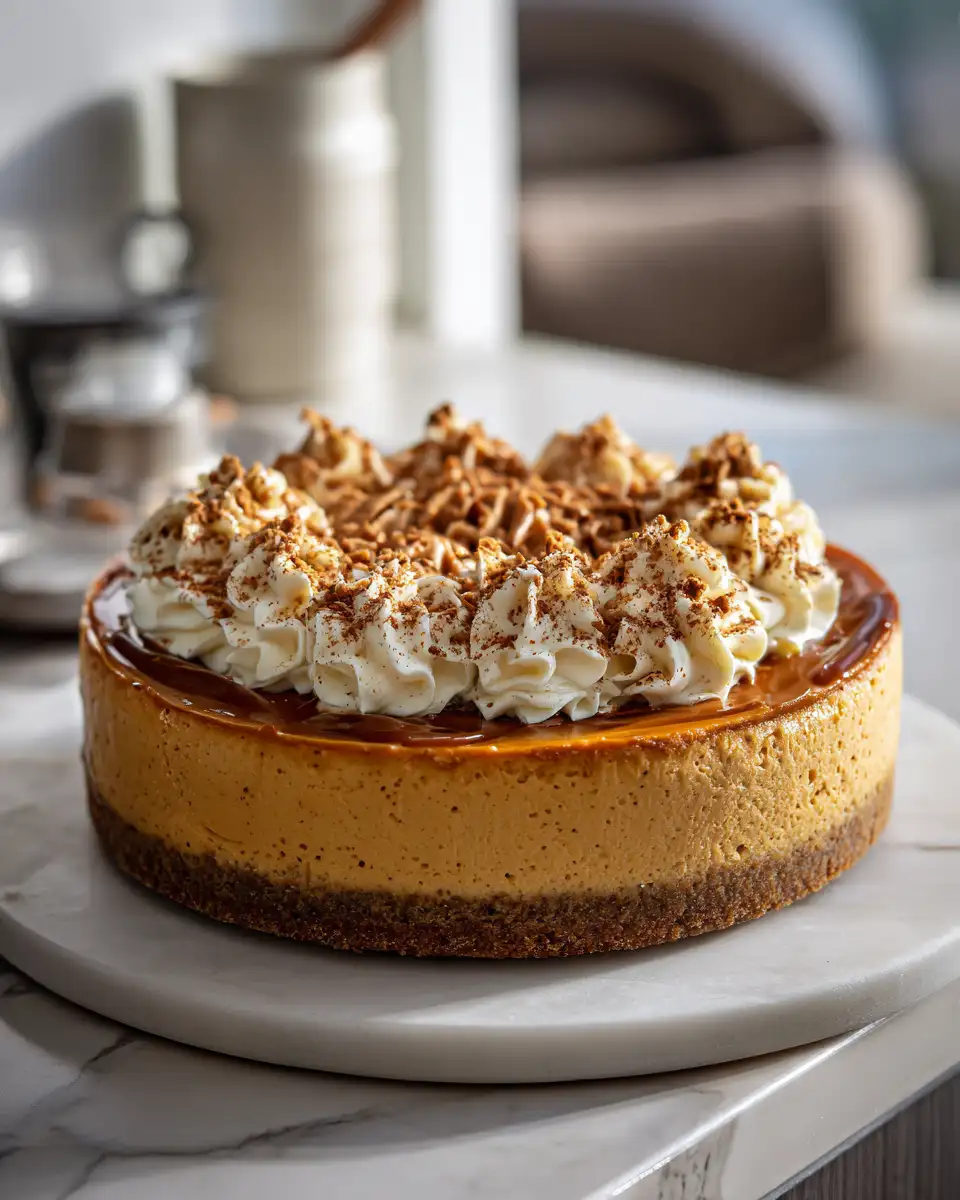 Final dish - Irresistible No Bake Biscoff Pumpkin Cheesecake Delight