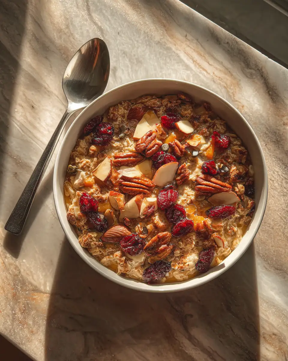 Cozy Up to Fall with Irresistible Pumpkin Baked Oatmeal 6 Final dish - Cozy Up to Fall with Irresistible Pumpkin Baked Oatmeal