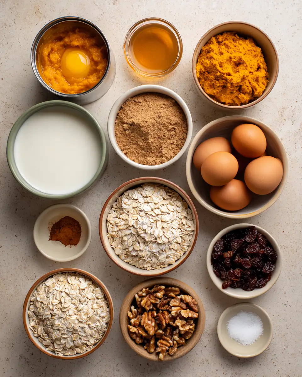 Cozy Up to Fall with Irresistible Pumpkin Baked Oatmeal 4 Ingredients for Cozy Up to Fall with Irresistible Pumpkin Baked Oatmeal
