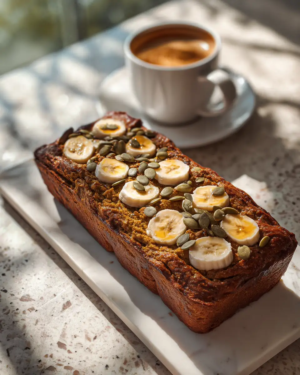 Final dish - Autumn Bliss: Irresistible Pumpkin Banana Bread Delight