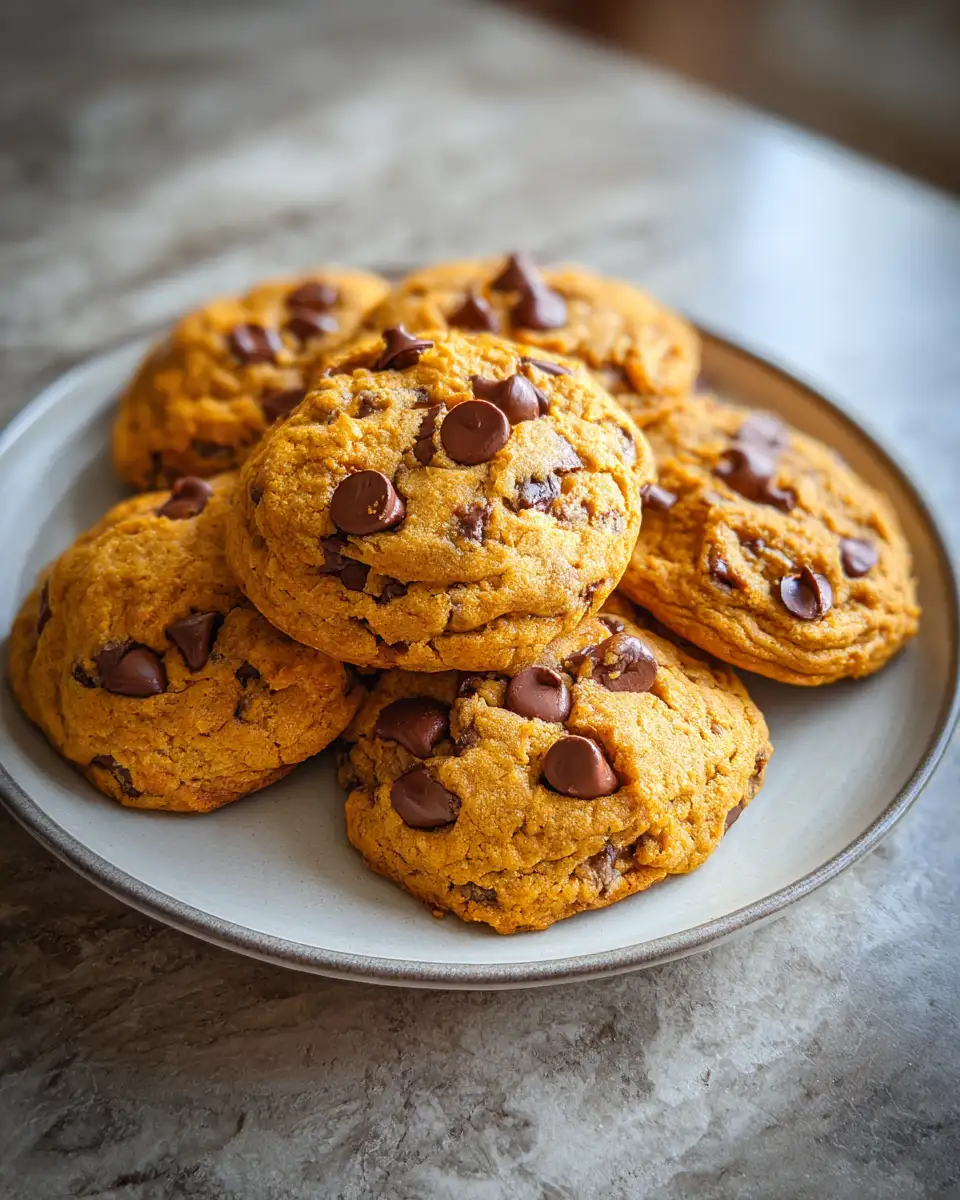 Final dish - Irresistible Pumpkin Chocolate Chip Cookies: Fall's Sweetest Treat