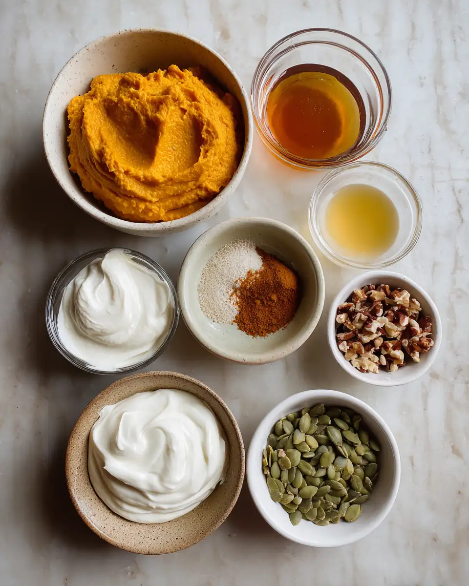 Creamy Pumpkin Cottage Cheese Mousse Delight 4 Ingredients for Creamy Pumpkin Cottage Cheese Mousse Delight