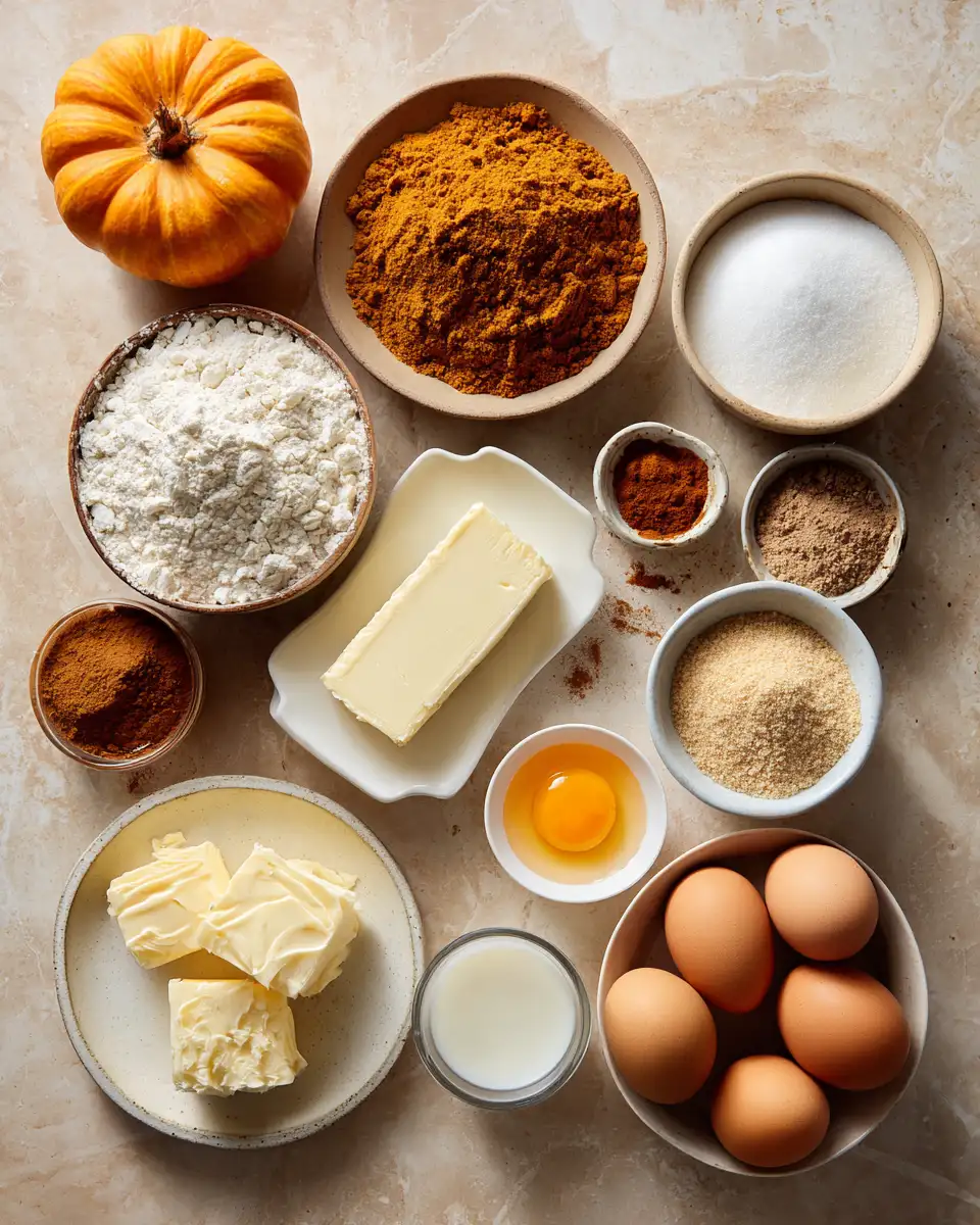 Ingredients for Pumpkin Cream Cheese Crumb Muffins: The Ultimate Fall Indulgence