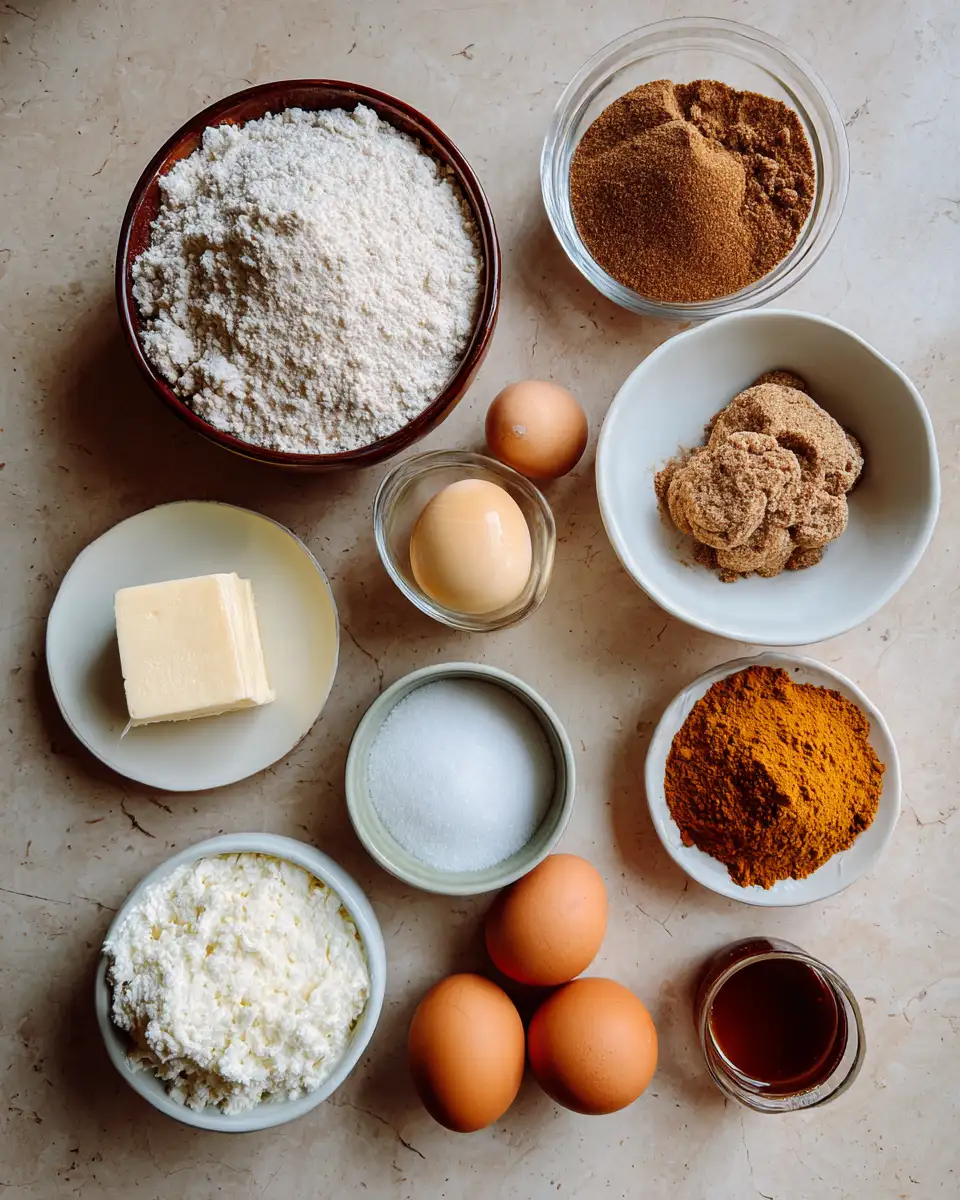 Ingredients for Irresistible Pumpkin Spice Cheesecake Crumb Bars You Need to Try