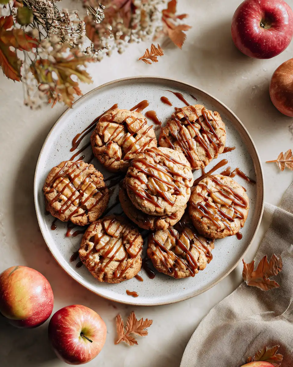Final dish - Indulge in Autumn Bliss with Salted Caramel Apple Pie Cookies