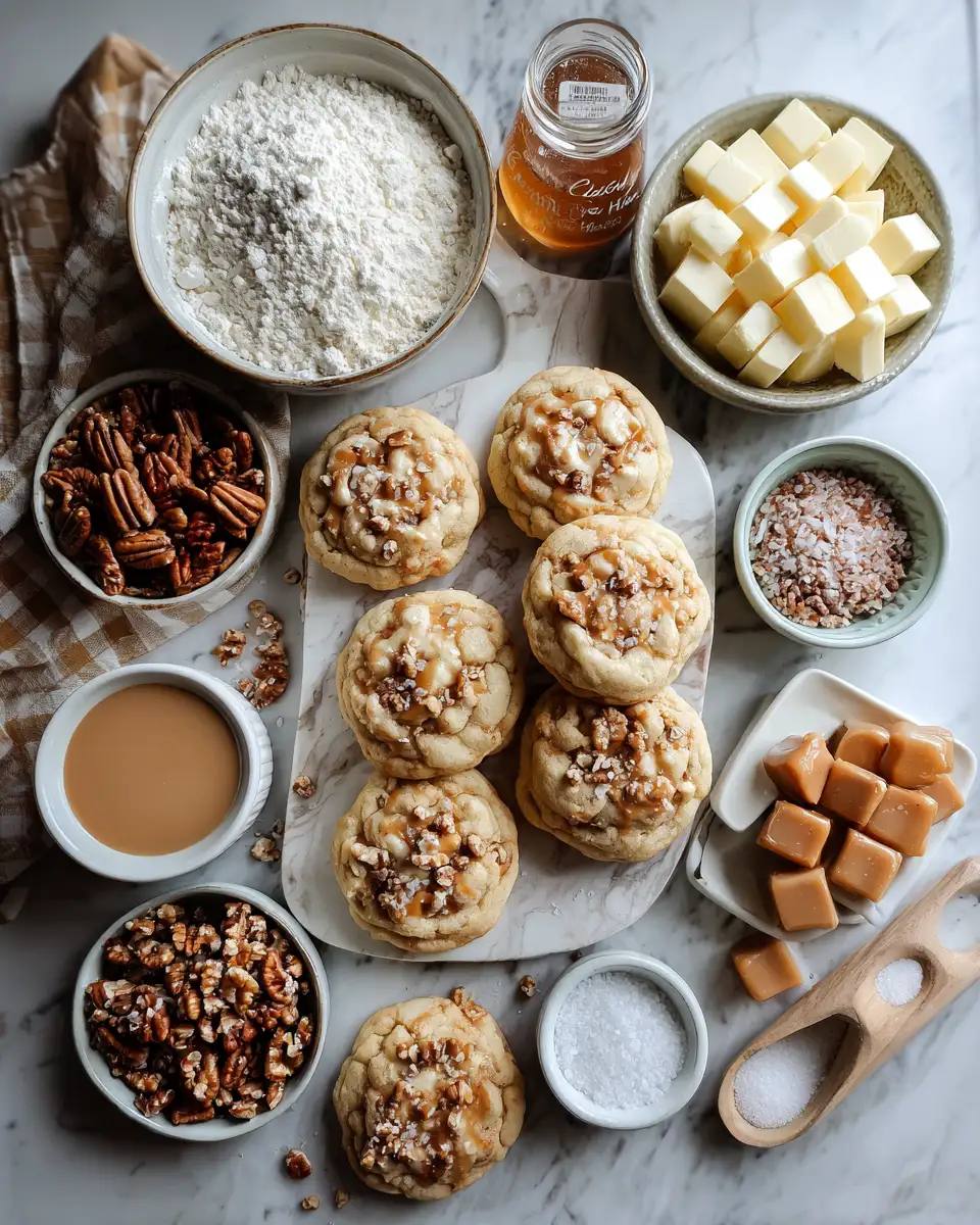 Decadence in Every Bite: Salted Caramel Pecan Cheesecake Cookies 4 Ingredients for Decadence in Every Bite: Salted Caramel Pecan Cheesecake Cookies