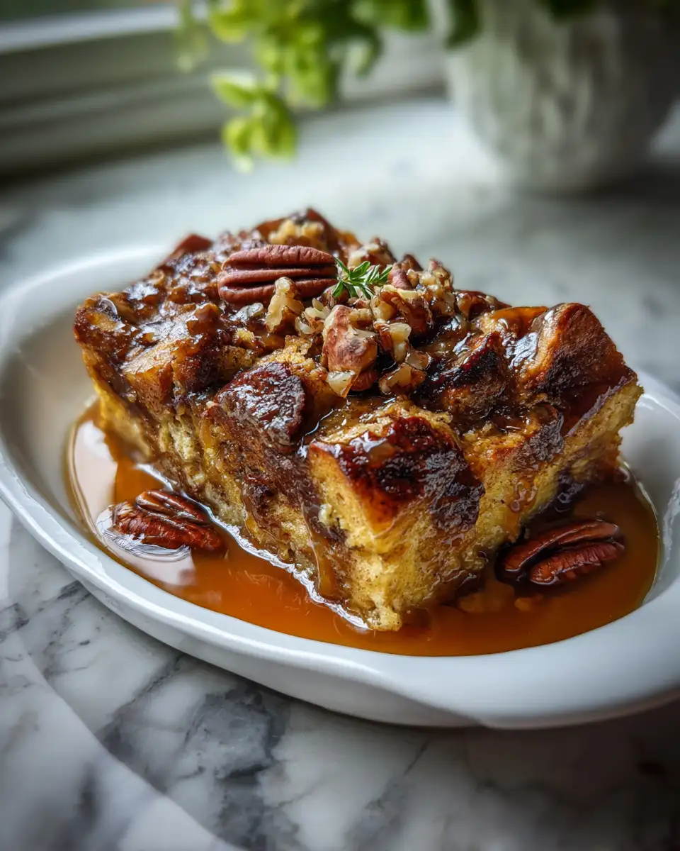 Final dish - Decadent Delights: Discover the Magic of Salted Caramel Pumpkin Bread Pudding