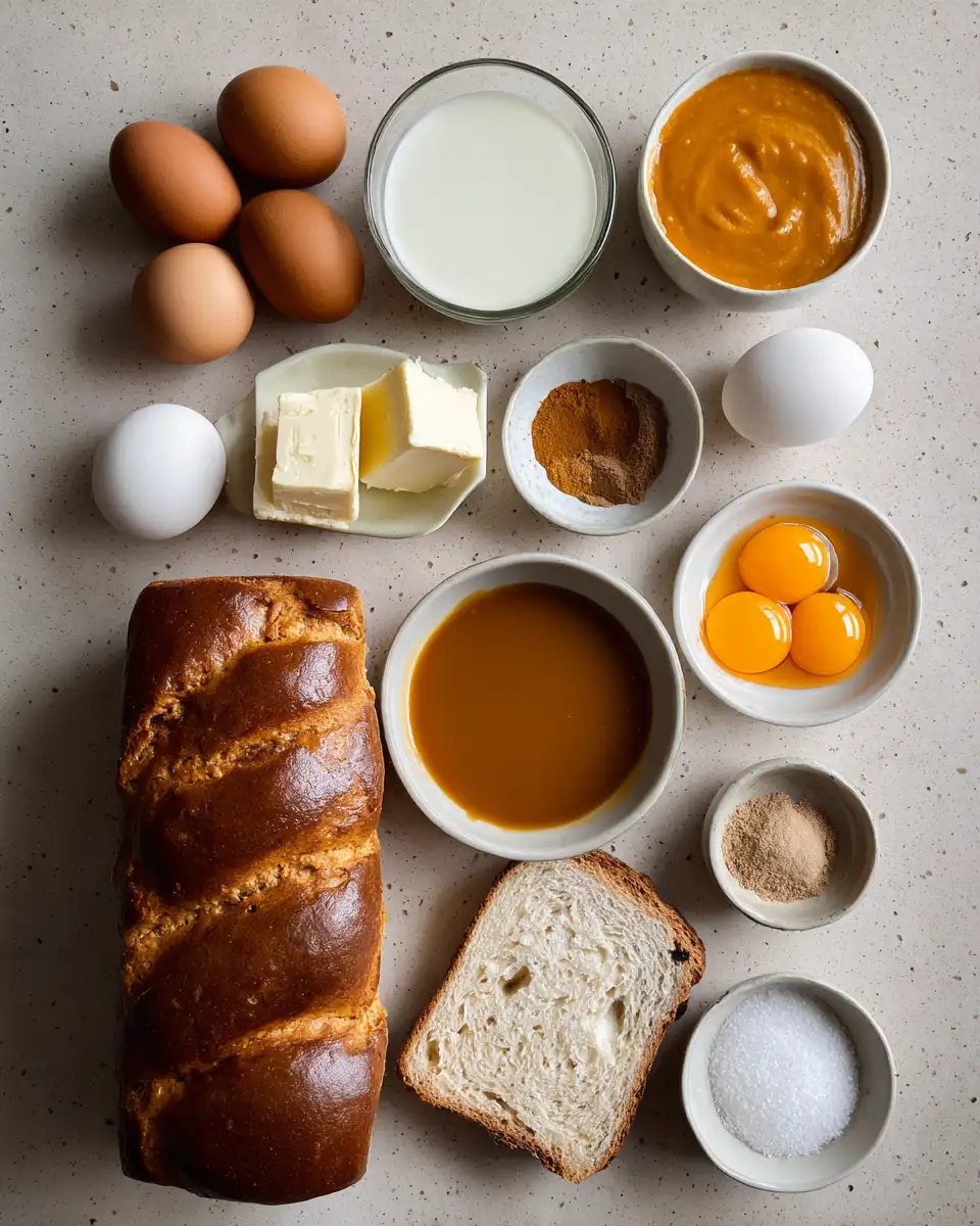 Ingredients for Decadent Delights: Discover the Magic of Salted Caramel Pumpkin Bread Pudding