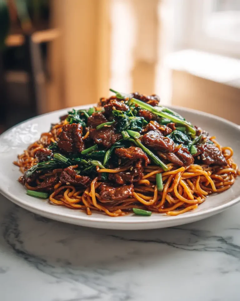 Sticky Honey Garlic Beef Noodles: A Sweet and Savory Sensation - Featured Image