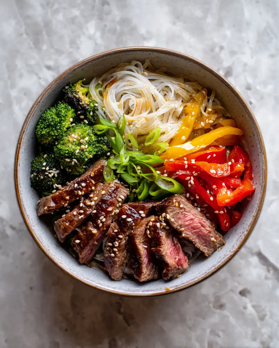 Ingredients for Irresistibly Savory: Dive Into Sticky Teriyaki Beef Noodle Bowls