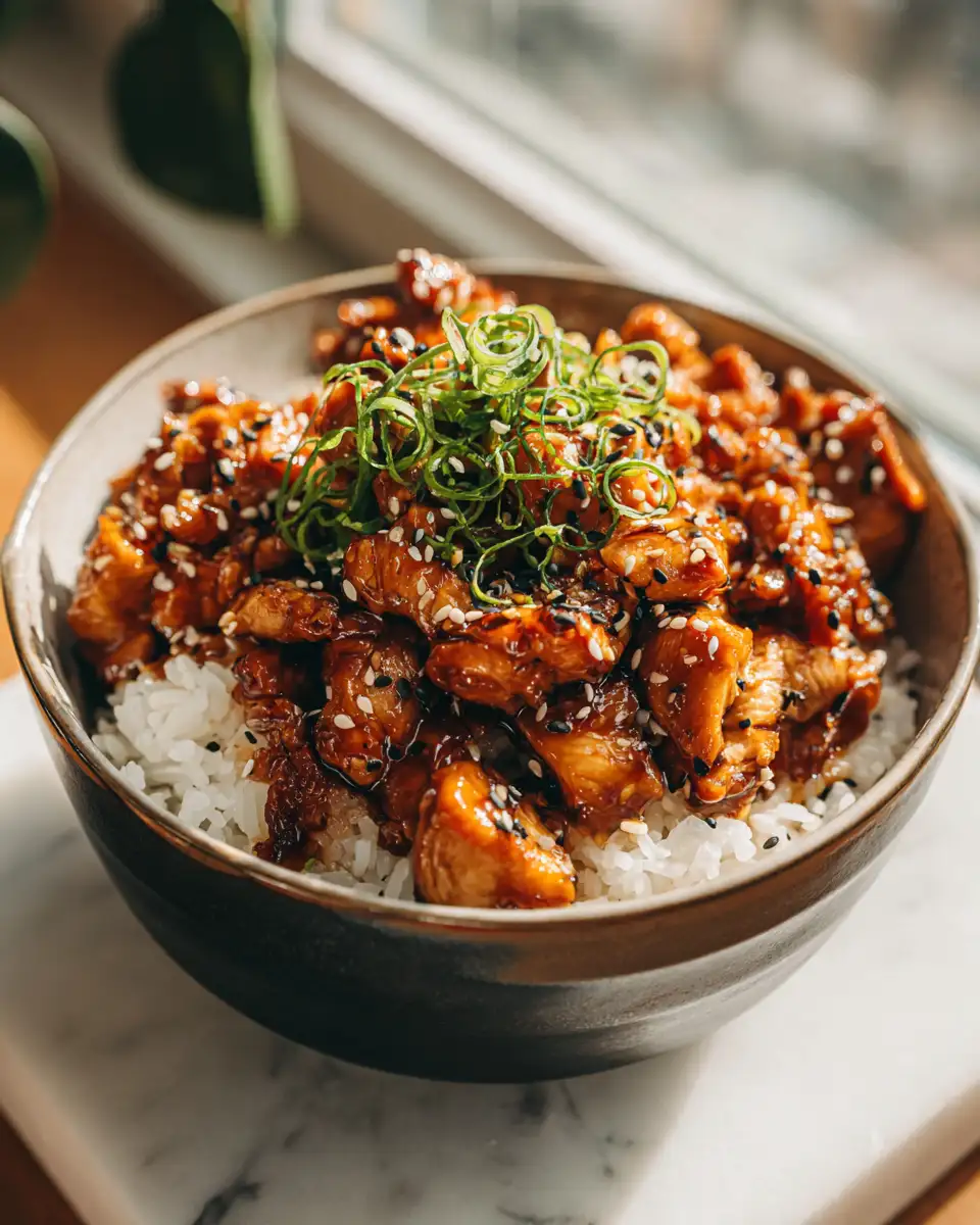 Final dish - Sticky Teriyaki Chicken Rice Bowls: A Flavorful Feast in Every Bite
